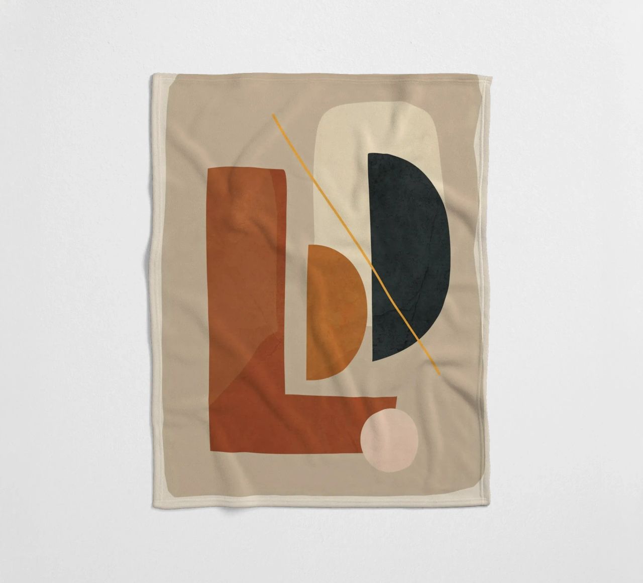 Modern Minimal Shapes 4 coperta in pile da Flow Line