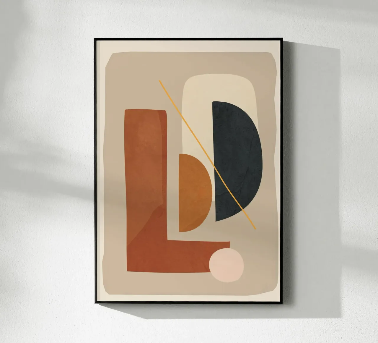 Modern Minimal Shapes 4 acrylic glass by Flow Line