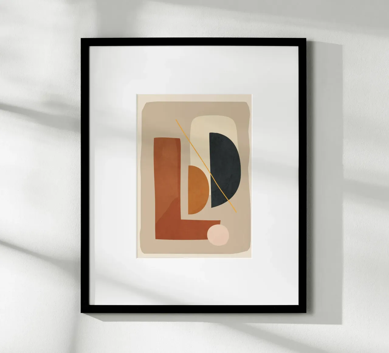 Modern Minimal Shapes 4 poster da Flow Line