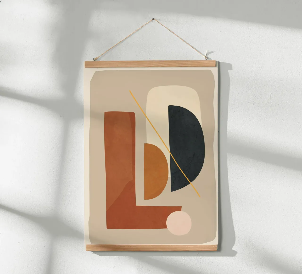 Modern Minimal Shapes 4 poster da Flow Line