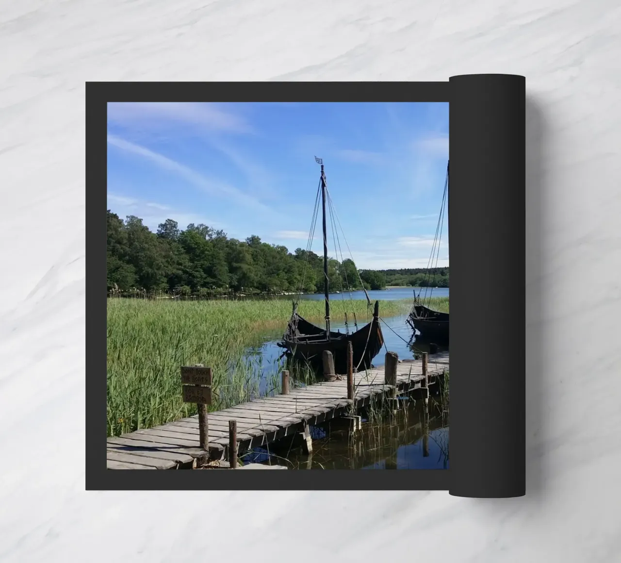 Wikinger Fußmatte von Massimo Frascogna