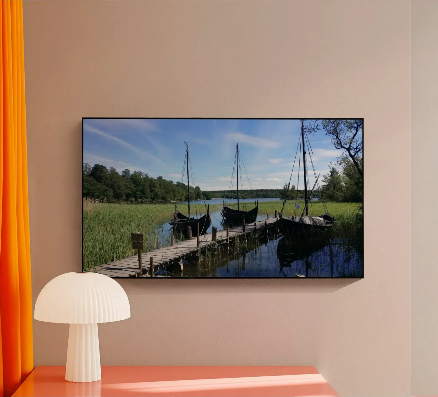 Vikingen acryl van Massimo Frascogna