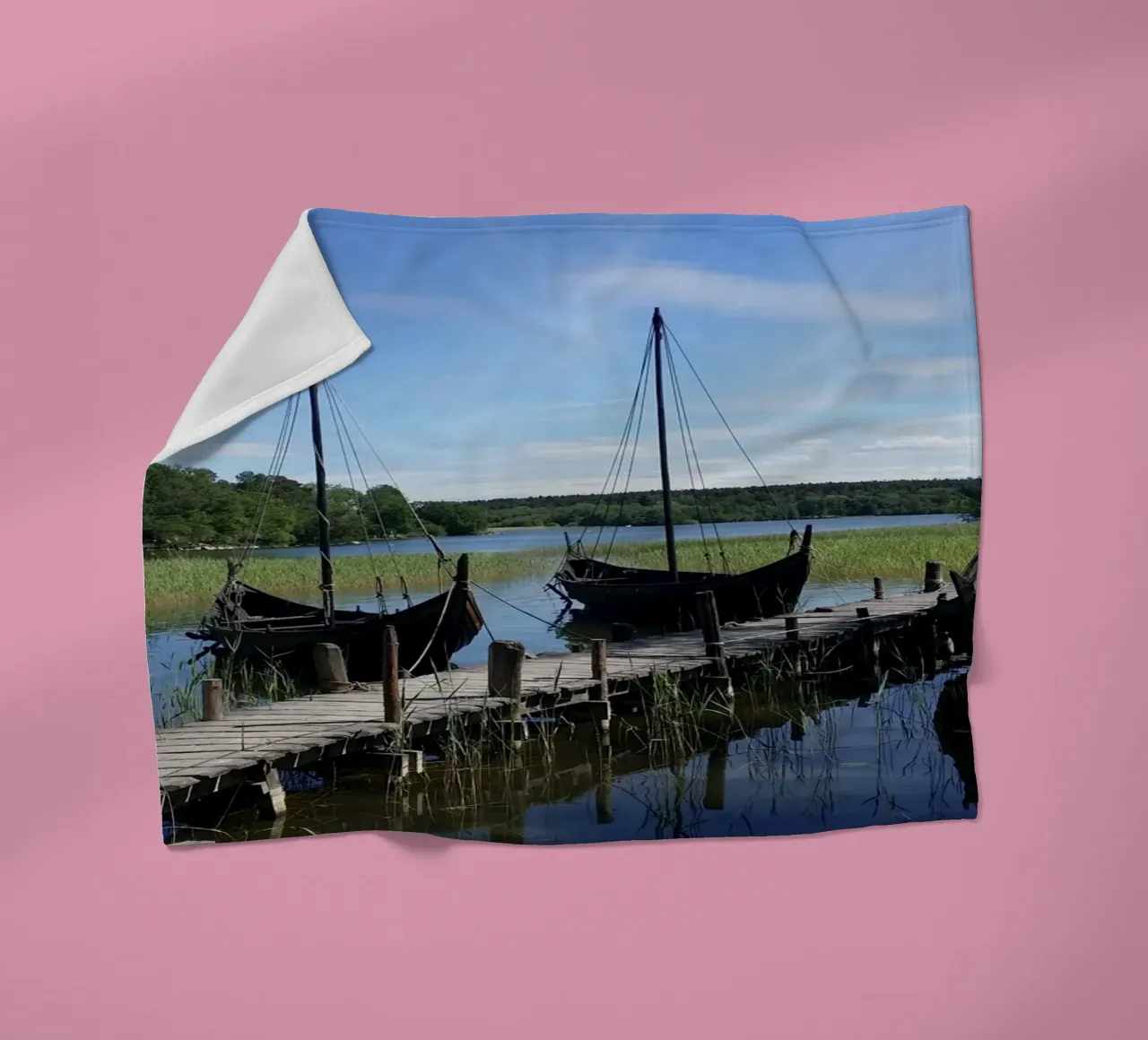 Vikings Fleecedecke von Massimo Frascogna