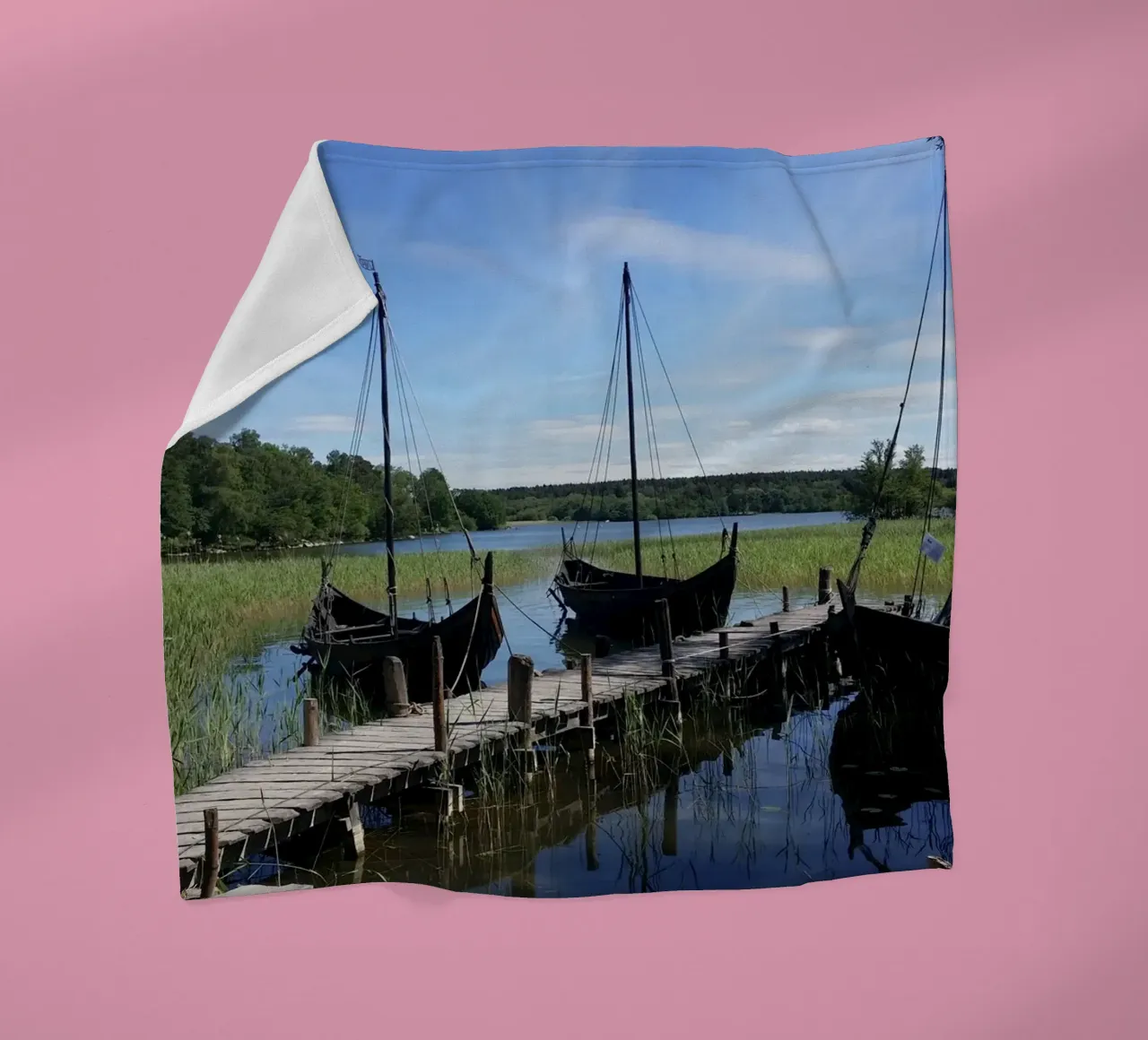 Vikings Fleecedecke von Massimo Frascogna