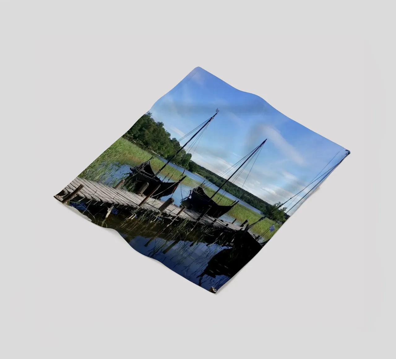 Vikings Fleecedecke von Massimo Frascogna