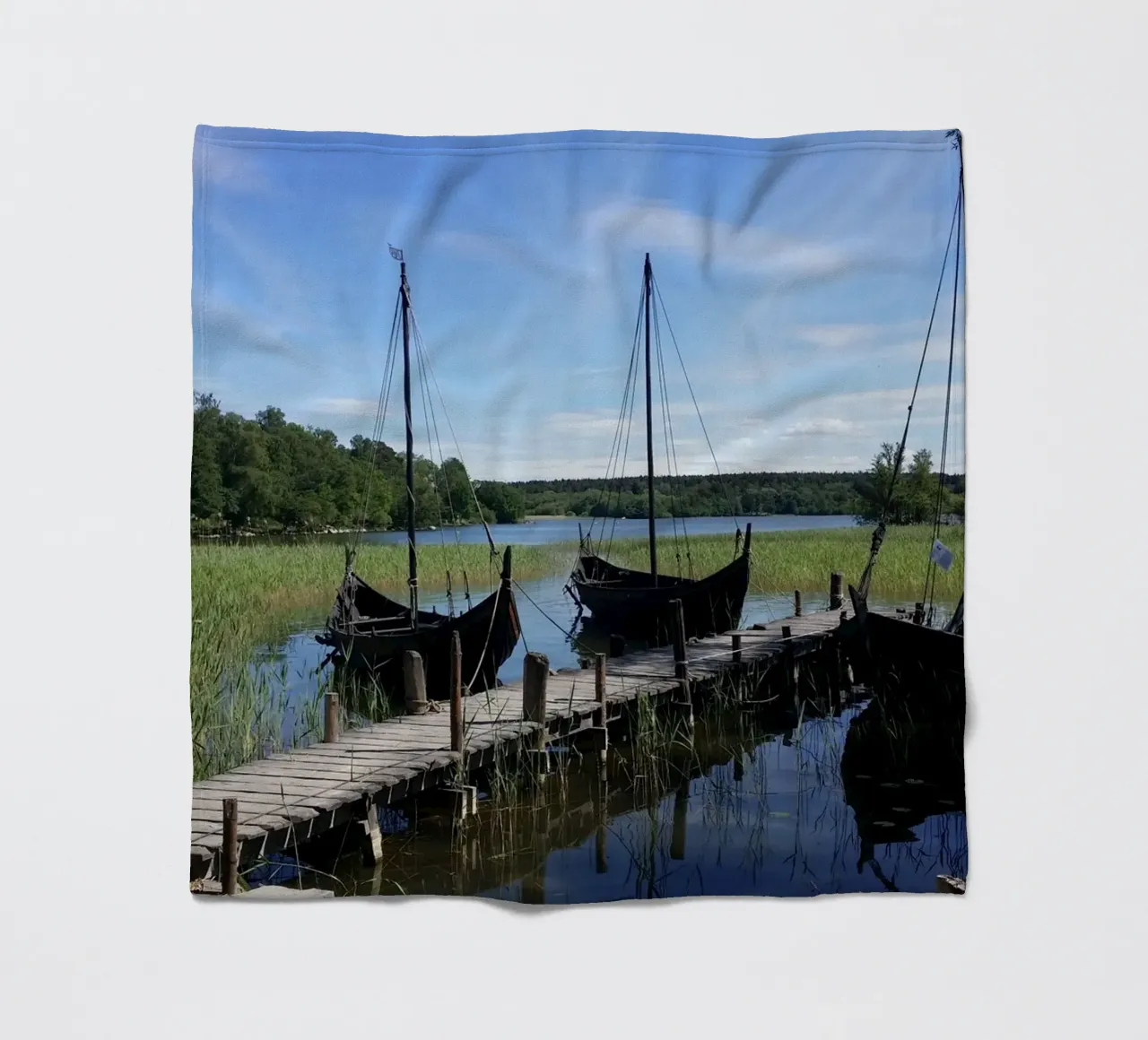 Vikings Fleecedecke von Massimo Frascogna