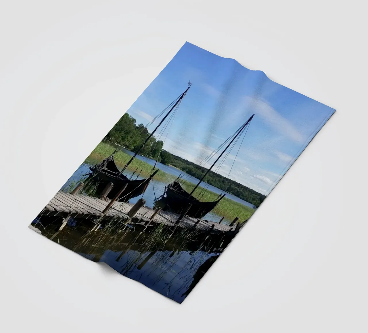 Vikings Fleecedecke von Massimo Frascogna