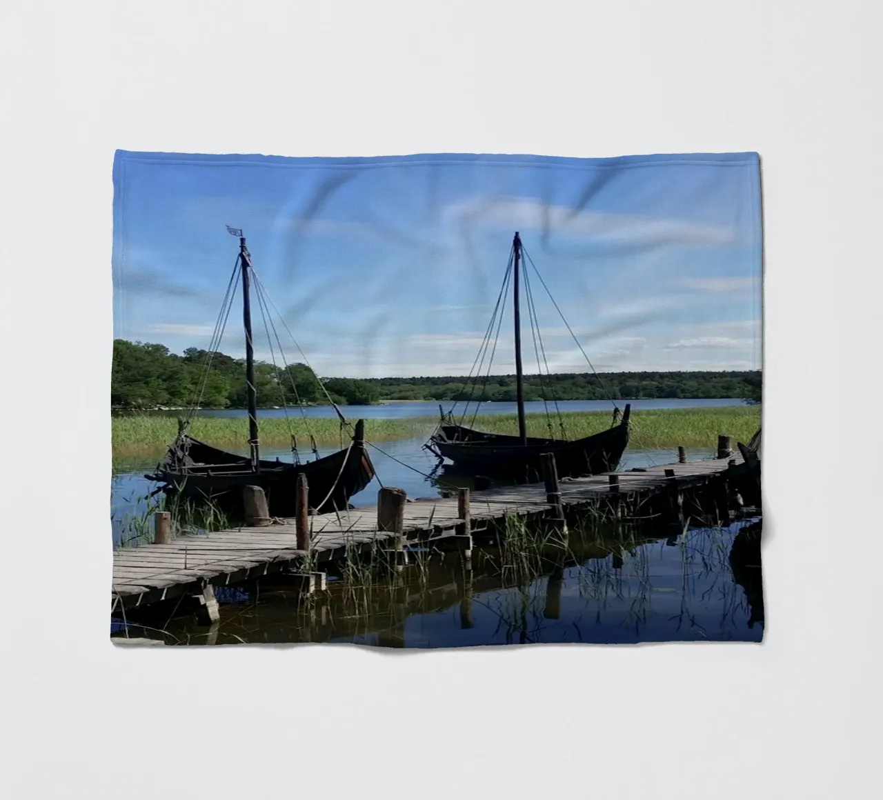 Vikings Fleecedecke von Massimo Frascogna