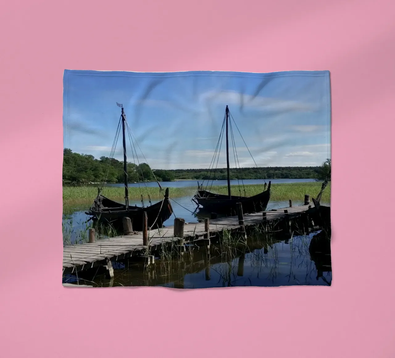 Vikings Fleecedecke von Massimo Frascogna