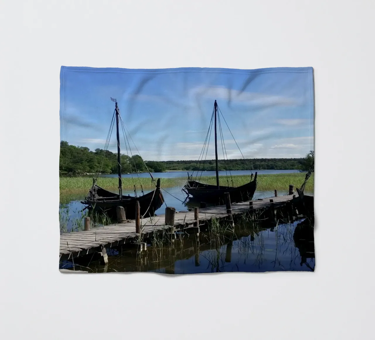 Vikings Fleecedecke von Massimo Frascogna