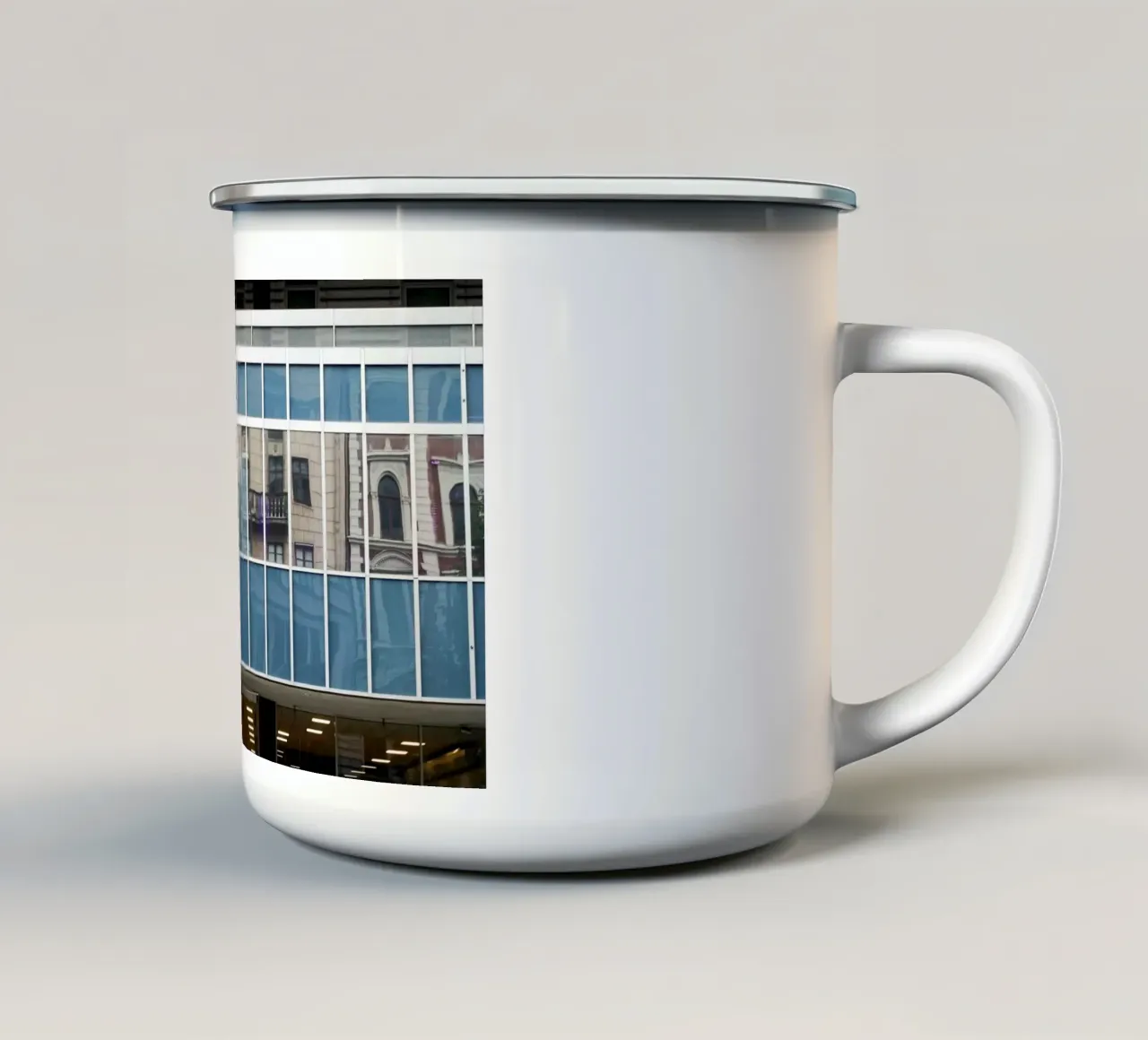 Riflessioni tazza in smalto da Massimo Frascogna