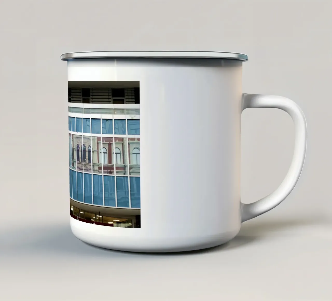Riflessioni 1 tazza in smalto da Massimo Frascogna