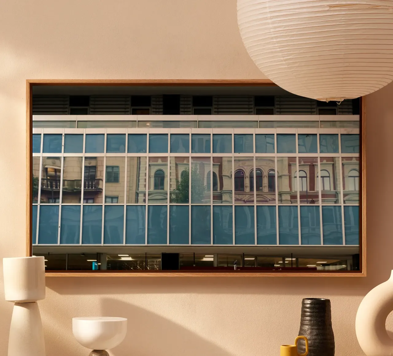 Riflessioni 1 tela con Cornice a cassetta da Massimo Frascogna