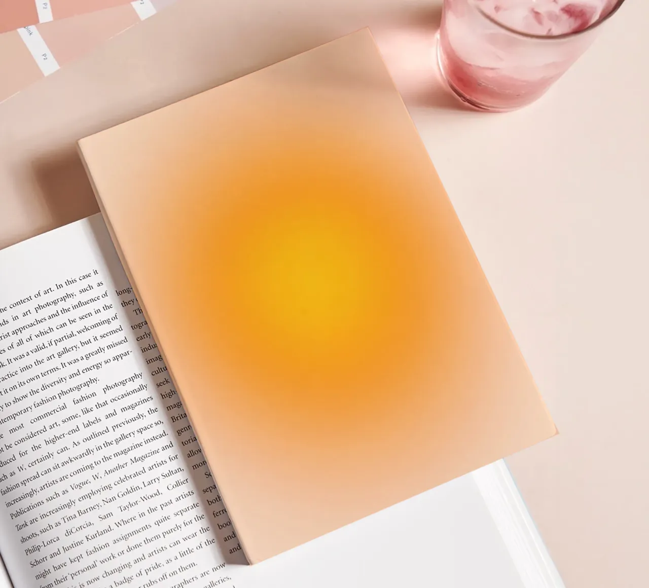 Glow Forms – Golden Aura notebook by SMPLE