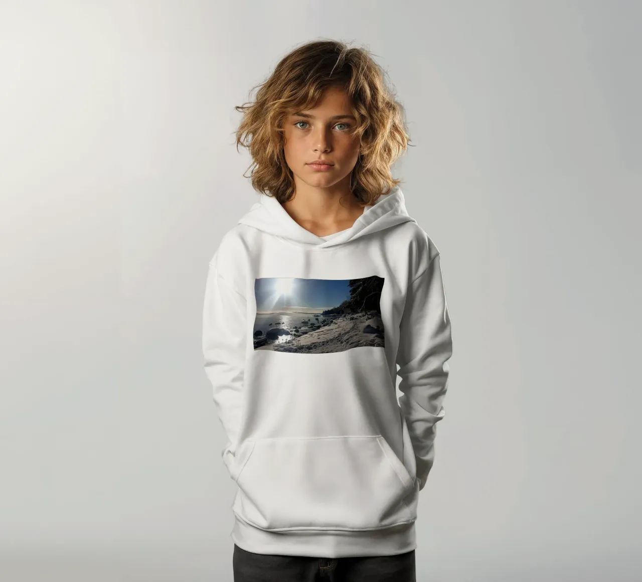Inverno felpa bambino con cappuccio da Massimo Frascogna