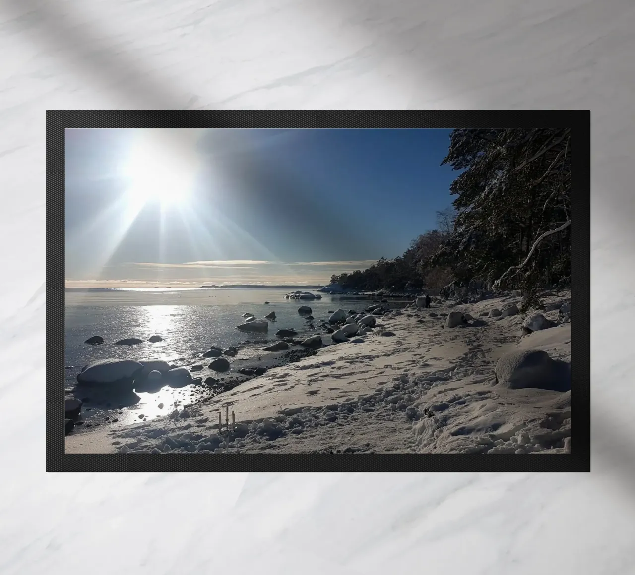 Winter doormat by Massimo Frascogna