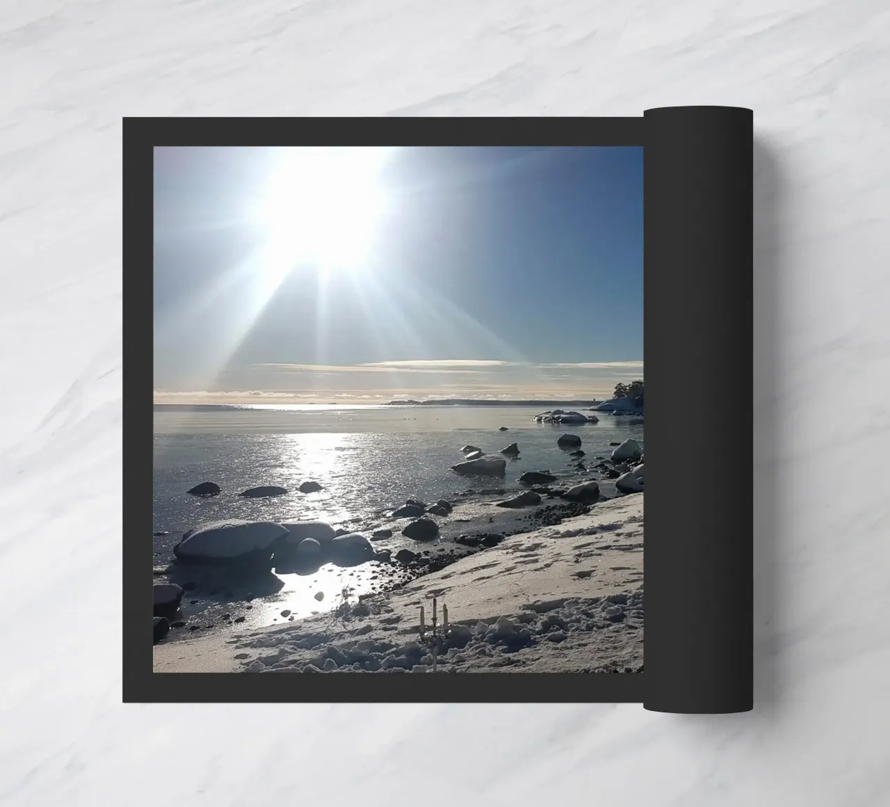 Winter doormat by Massimo Frascogna