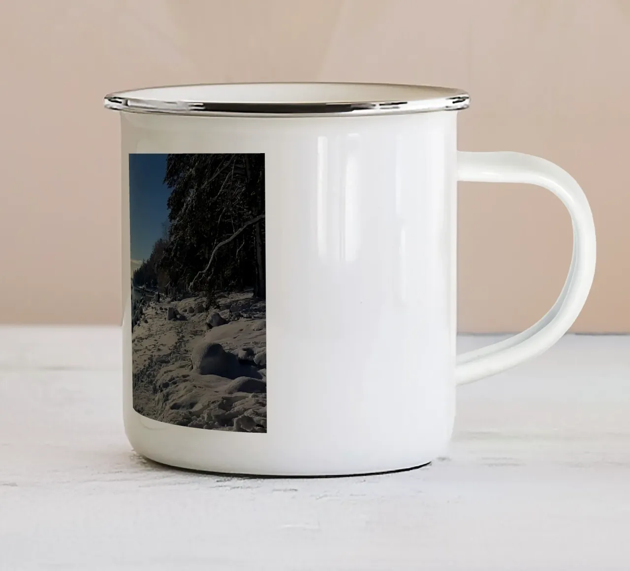 Inverno tazza in smalto da Massimo Frascogna