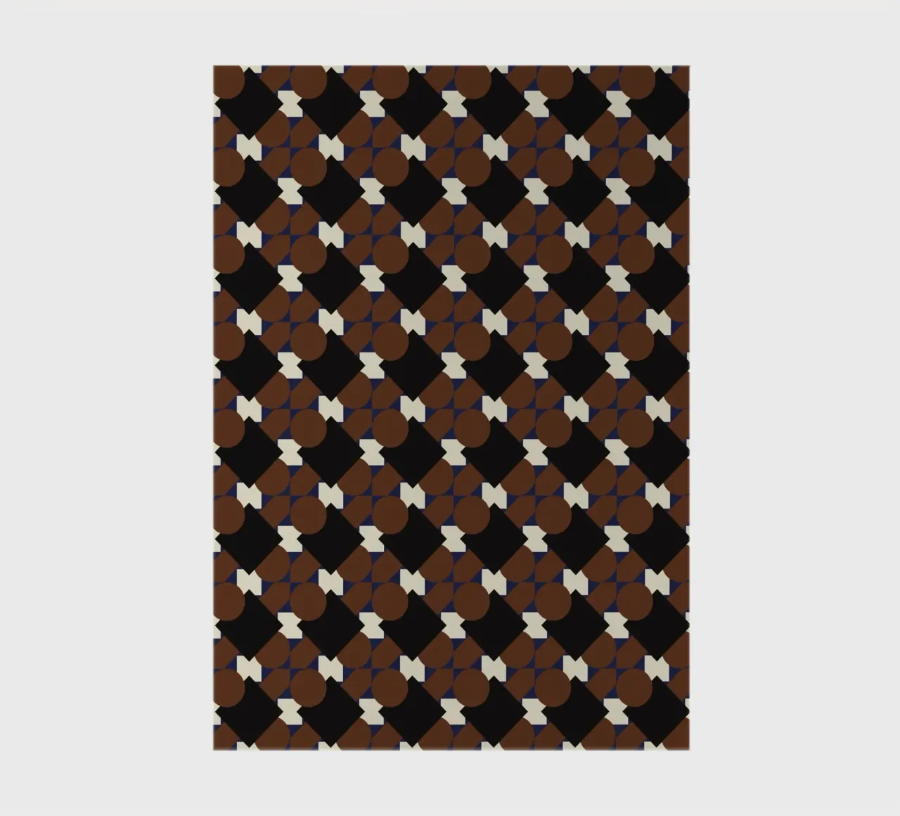 Geometrical pattern brown notebook by Little Dean