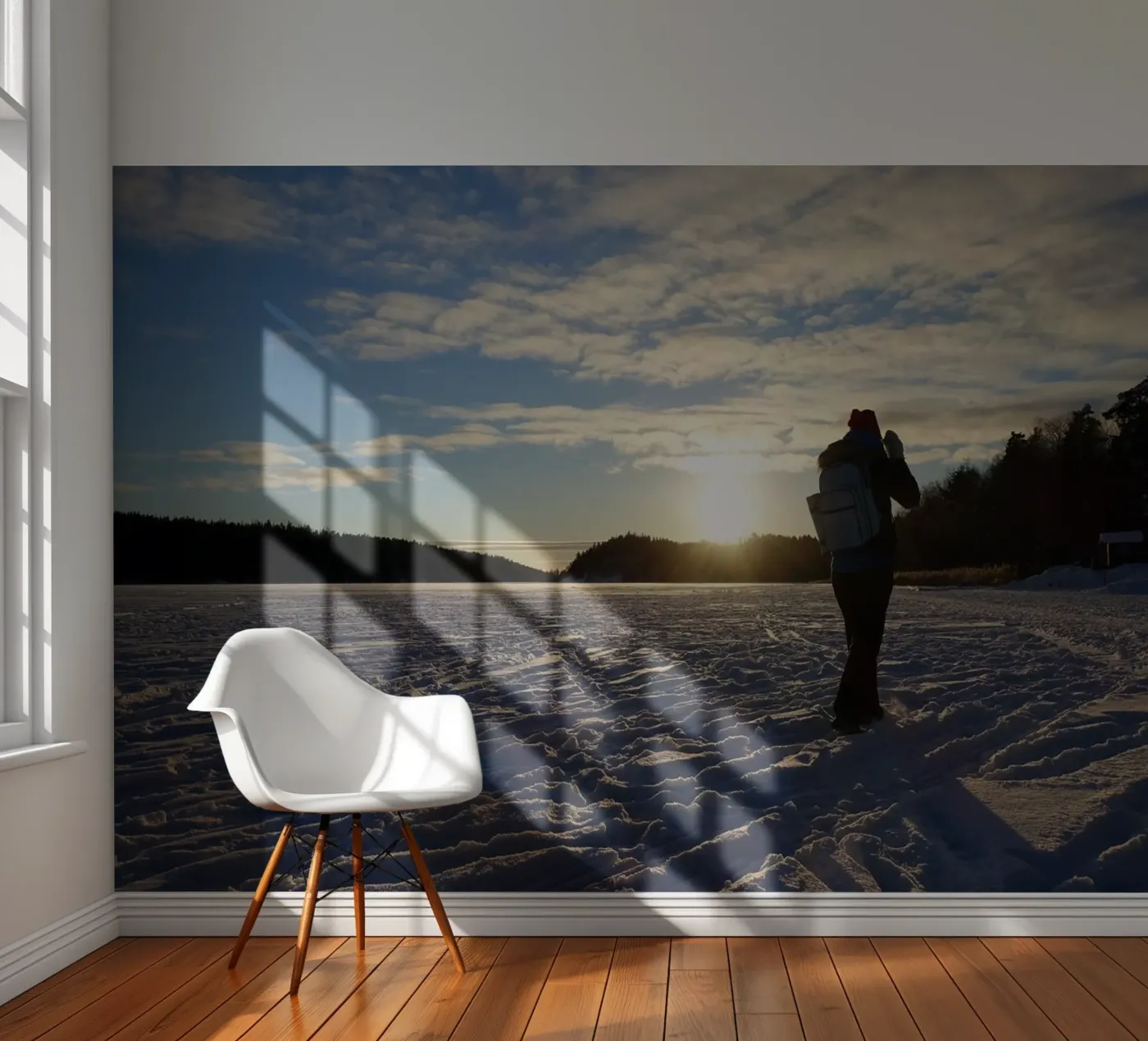 Winter fotobehang van Massimo Frascogna