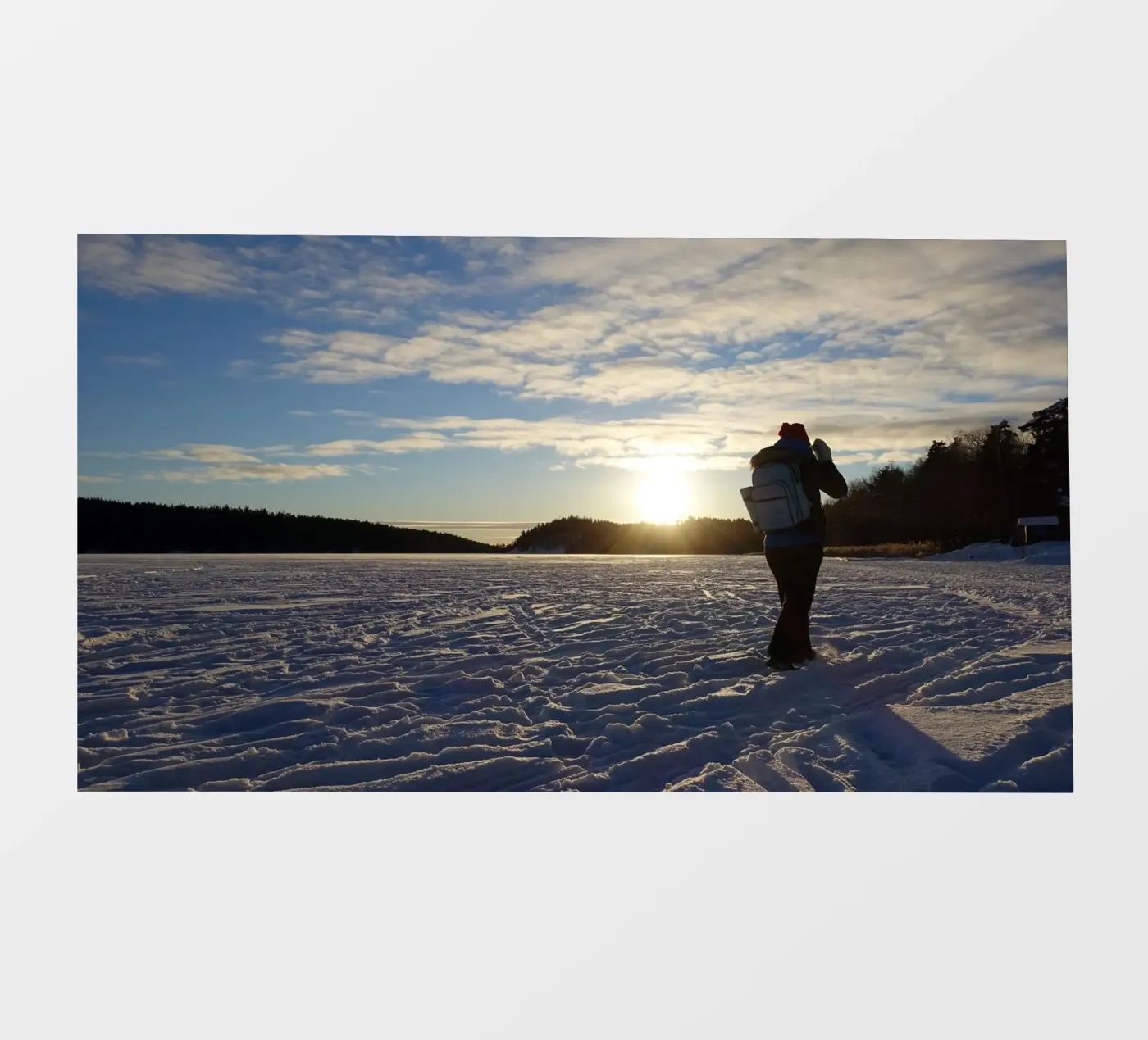 Winter fotobehang van Massimo Frascogna