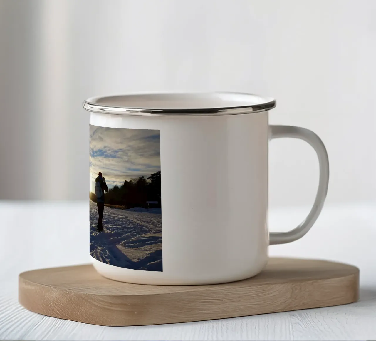 Inverno tazza in smalto da Massimo Frascogna