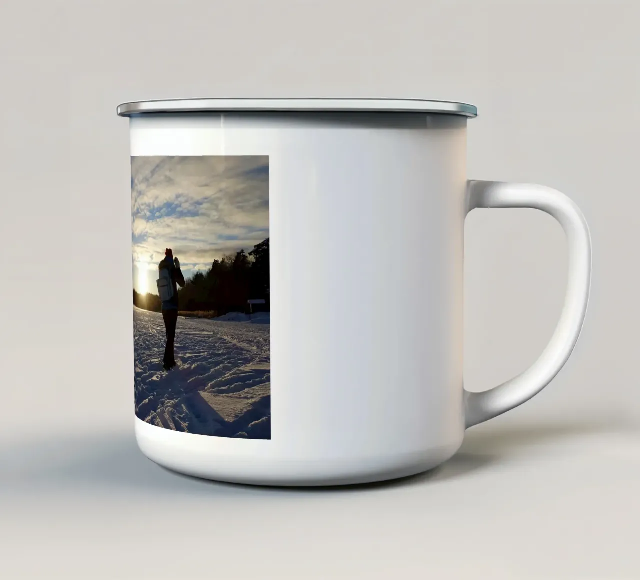 Inverno tazza in smalto da Massimo Frascogna