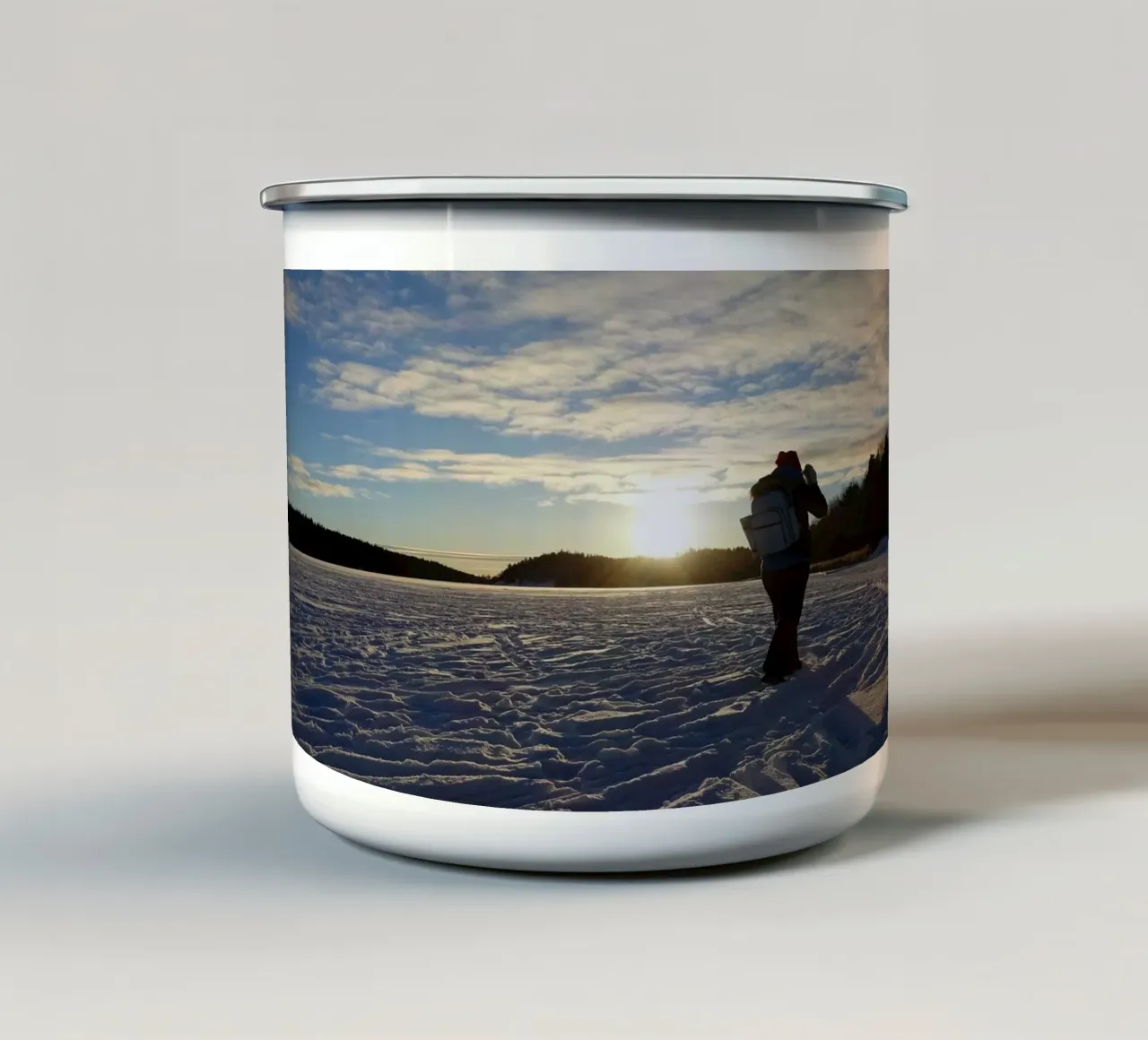 Inverno tazza in smalto da Massimo Frascogna