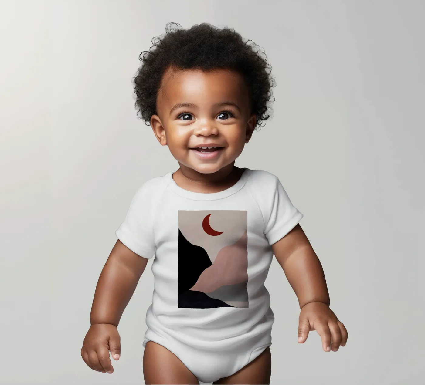 Hillscape Kurzarm Babybody von Pure