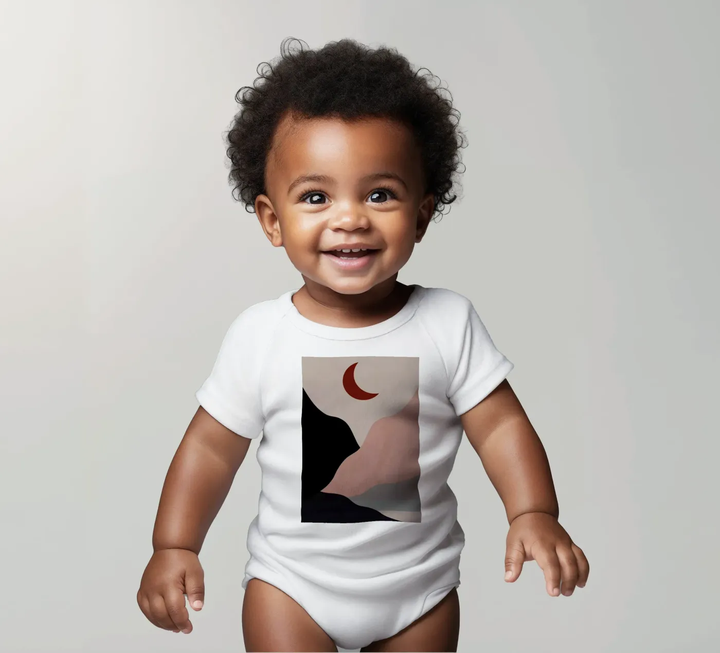 Hillscape Kurzarm Babybody von Pure