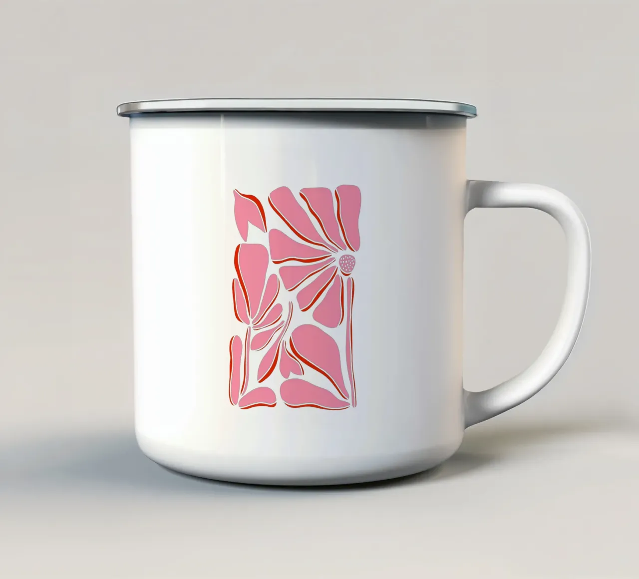 Pink garden tazza in smalto da BAINAI