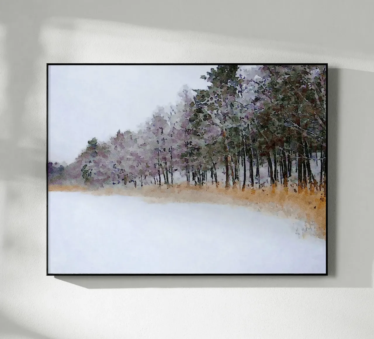 Winter acryl van Massimo Frascogna