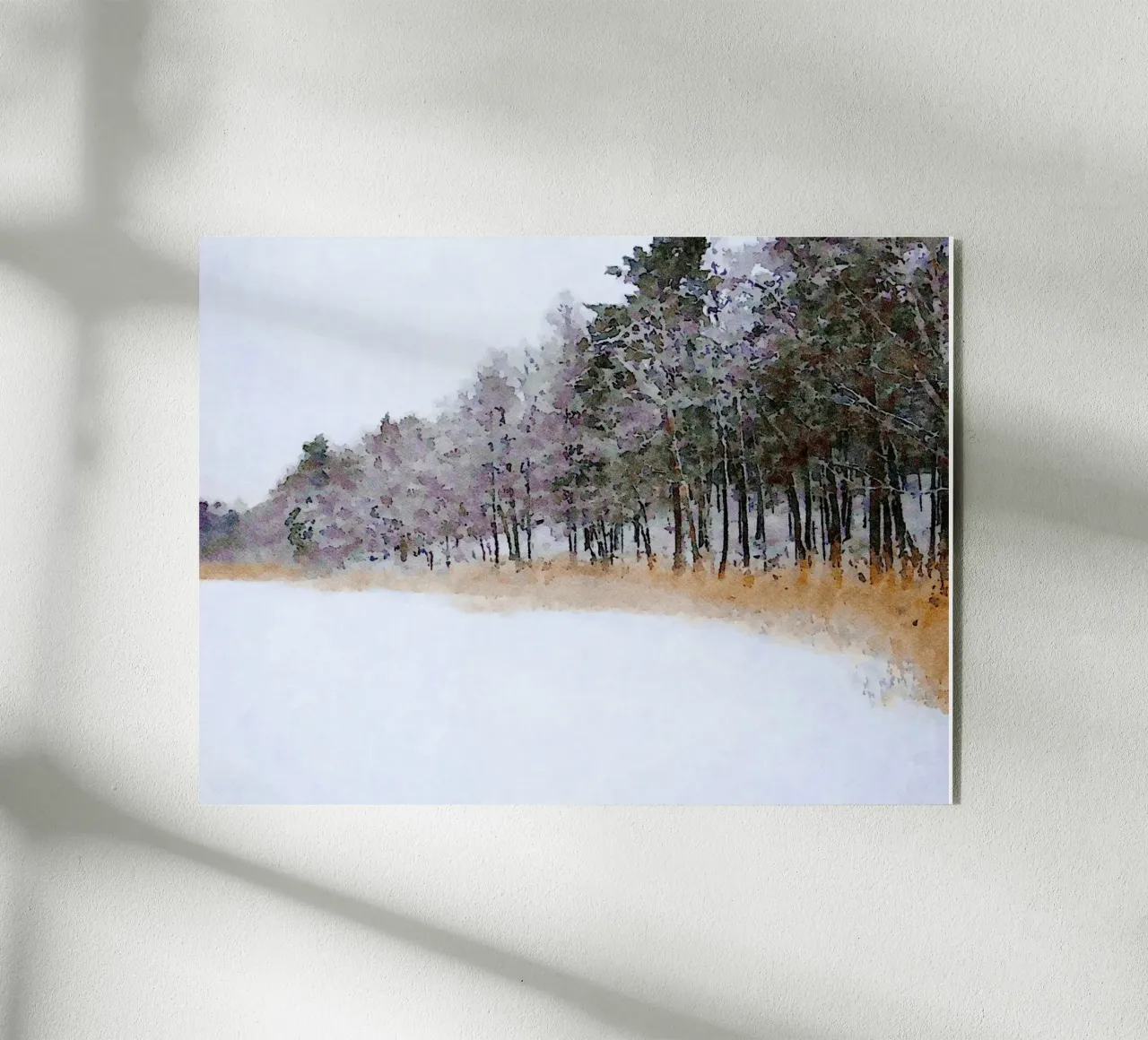 Winter acryl van Massimo Frascogna