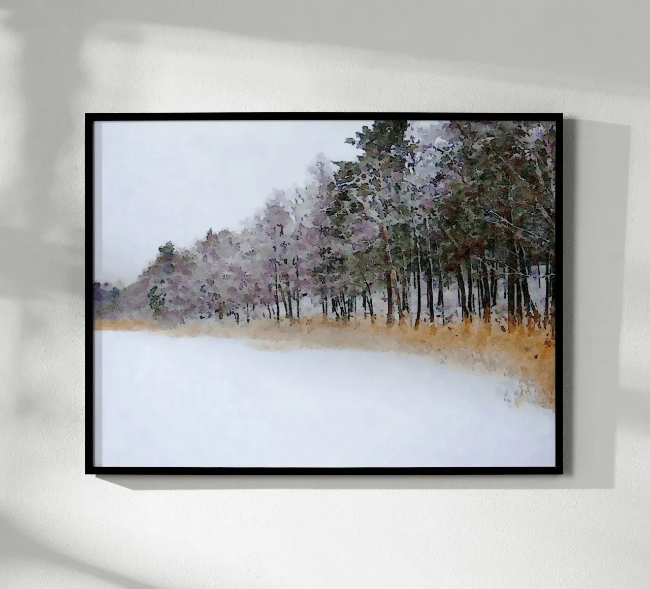 Inverno poster con telaio in alluminio da Massimo Frascogna