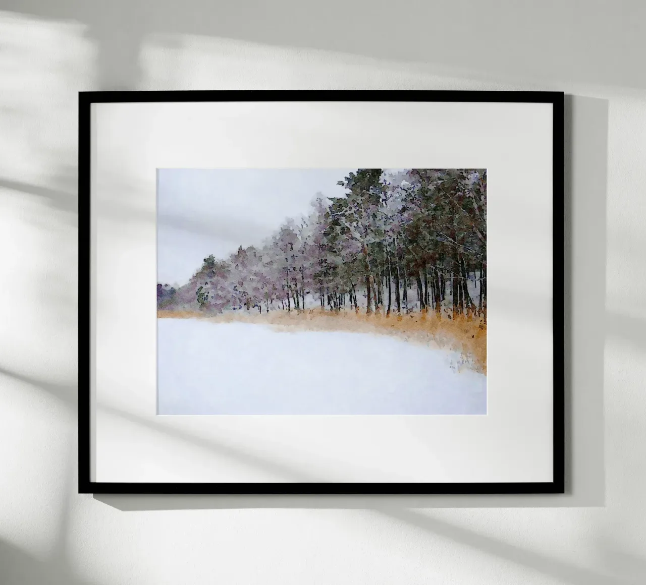 Inverno poster con telaio in alluminio da Massimo Frascogna