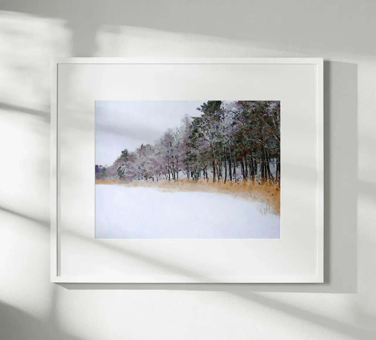 Inverno poster con telaio in alluminio da Massimo Frascogna