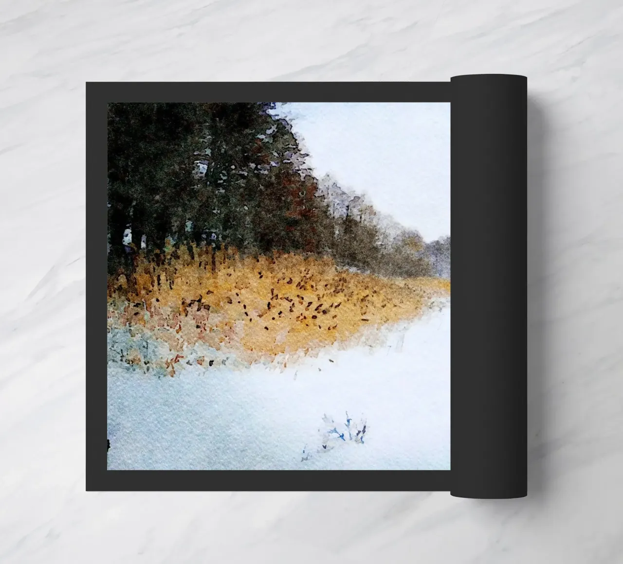 Winter doormat by Massimo Frascogna