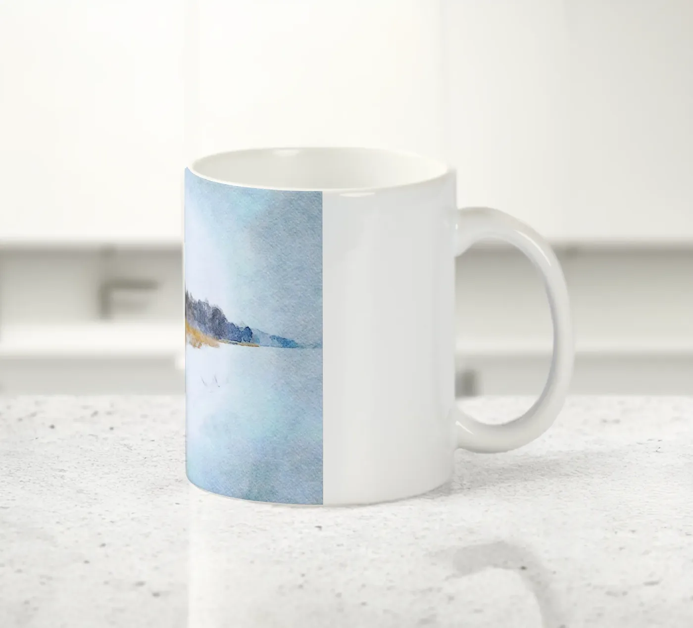 Winter ceramic mug by Massimo Frascogna