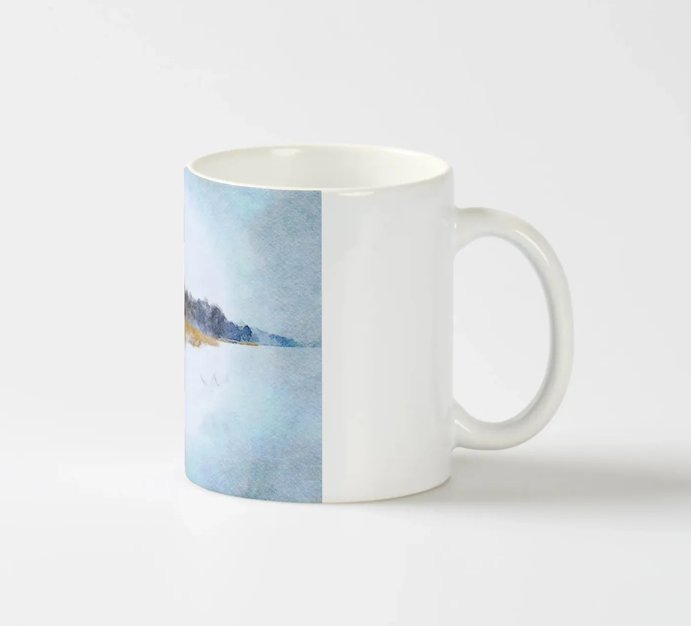 Winter ceramic mug by Massimo Frascogna
