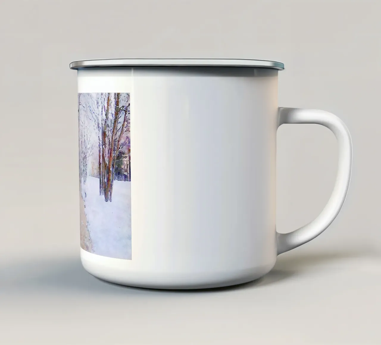 Inverno tazza in smalto da Massimo Frascogna