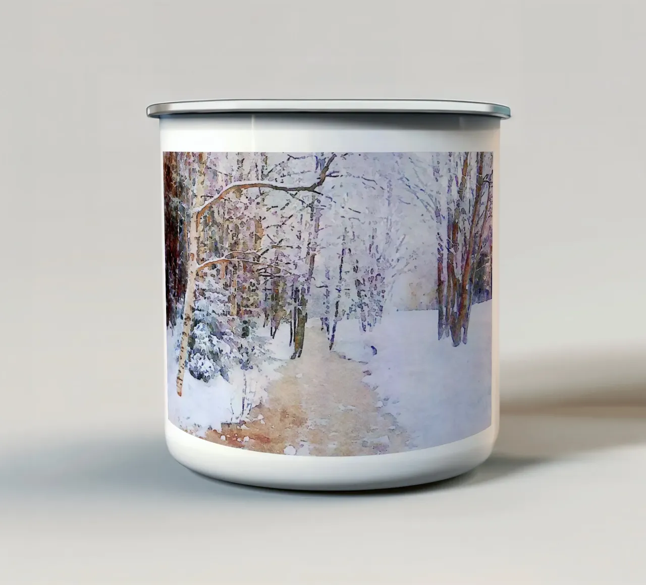 Inverno tazza in smalto da Massimo Frascogna
