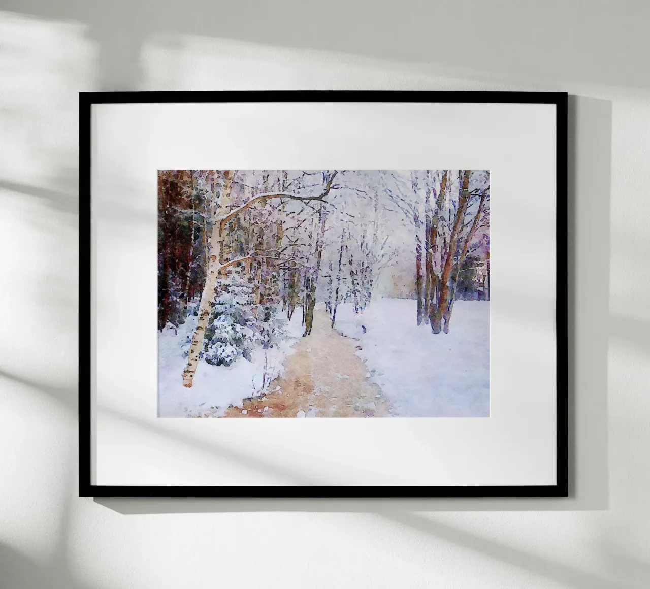 Inverno poster con telaio in alluminio da Massimo Frascogna