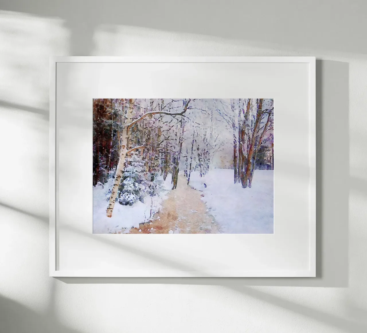 Inverno poster con telaio in alluminio da Massimo Frascogna