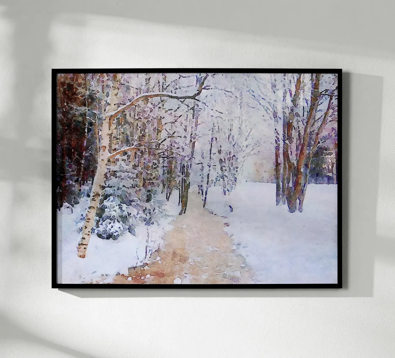 Inverno poster con telaio in alluminio da Massimo Frascogna