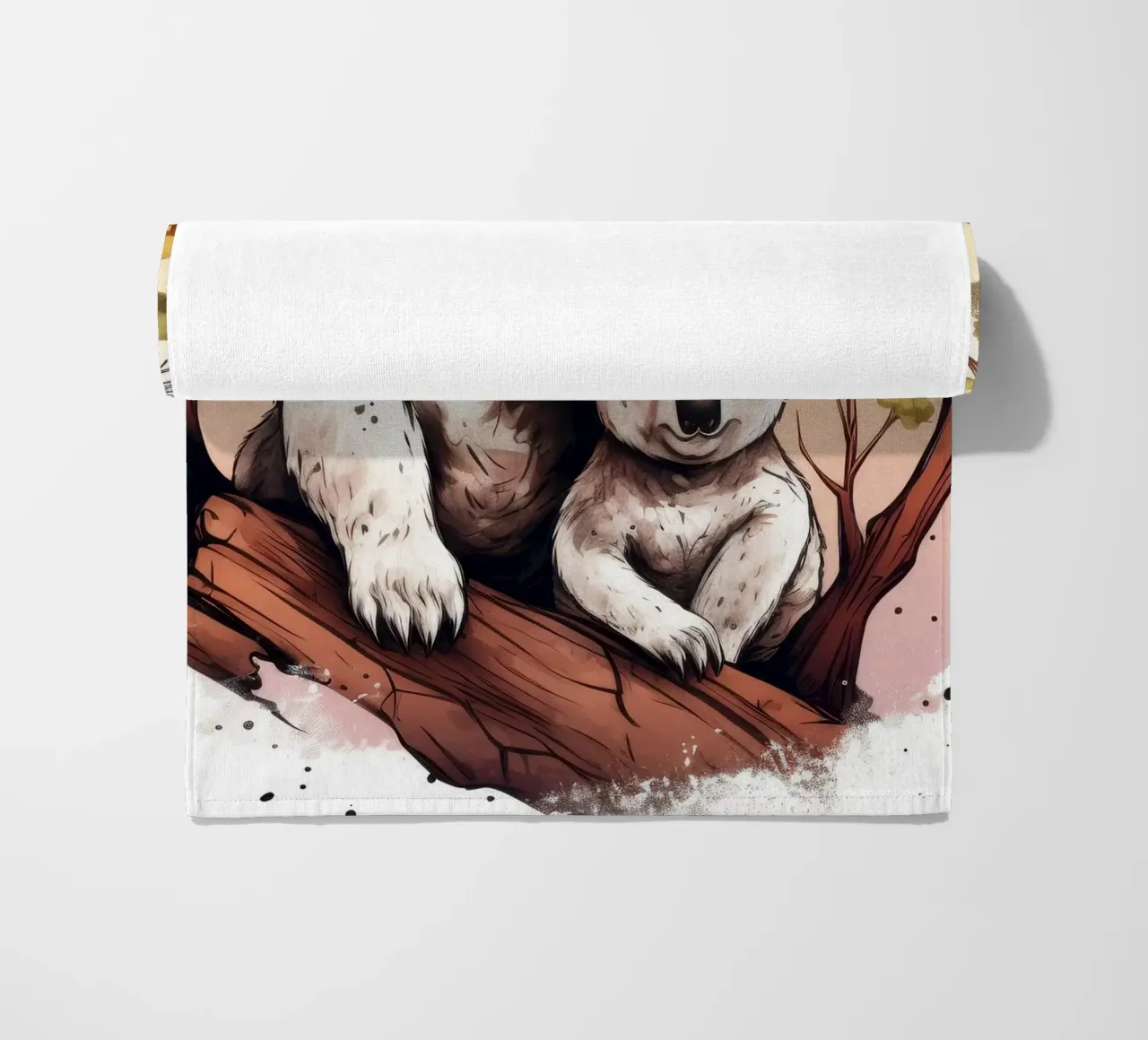 Duo di Koala retrò telo mare da Funny Animals