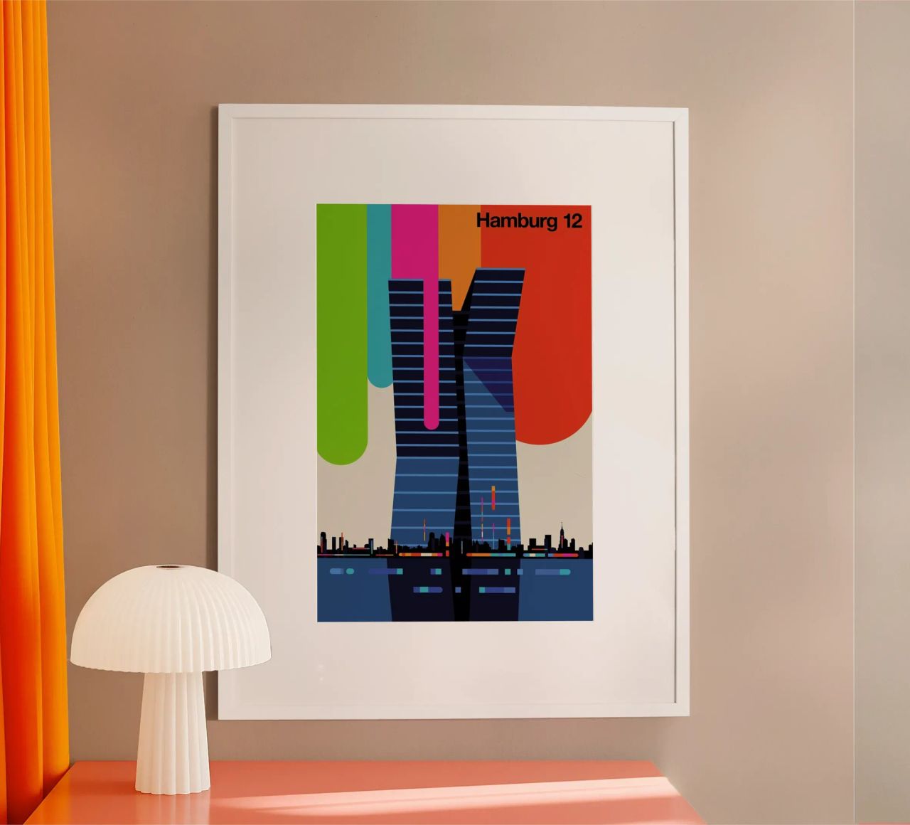 Hamburg 12 Poster von Bo Lundberg