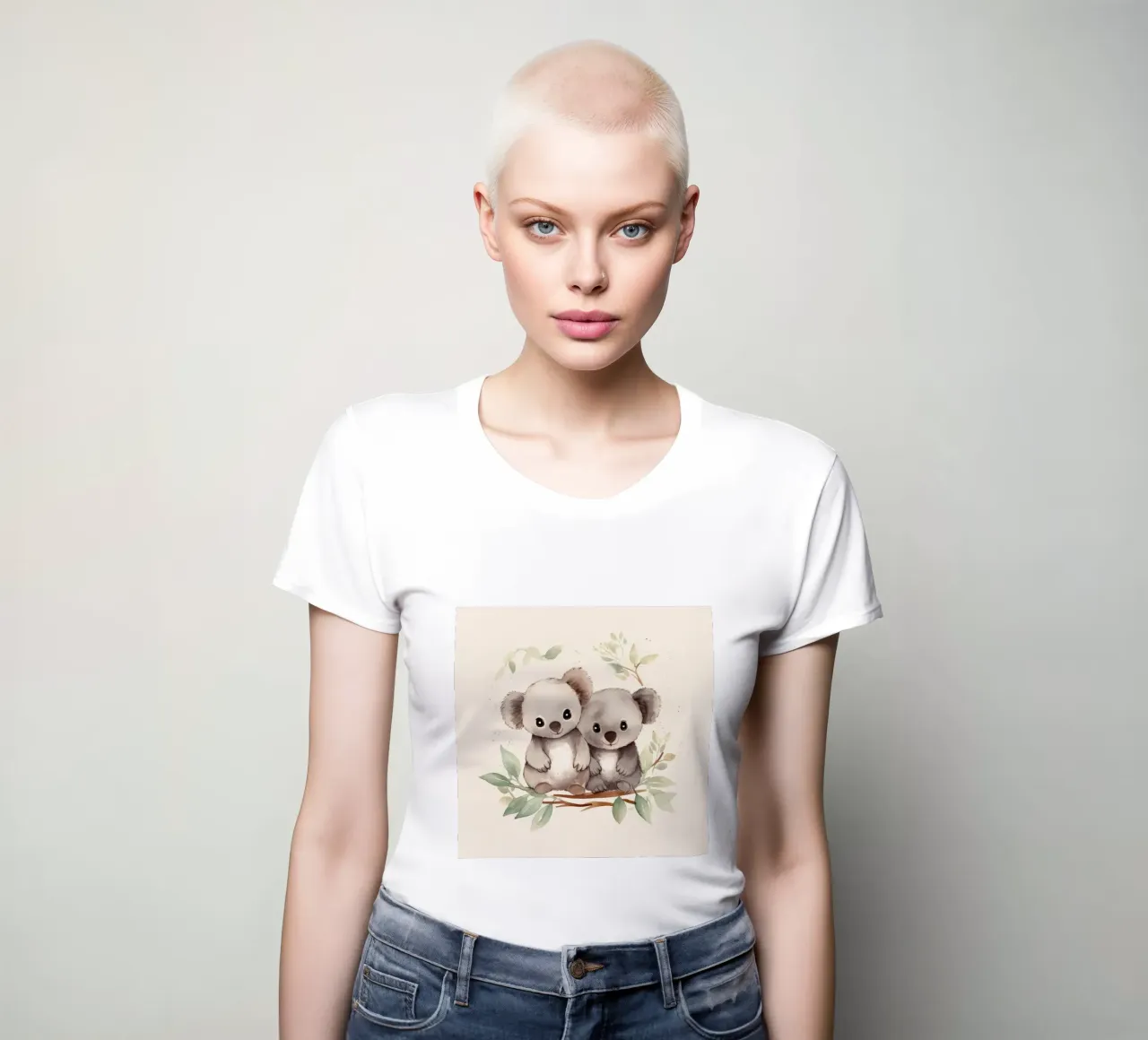 Duo rétro Koala t-shirt ajusté pour femmes de Funny Animals