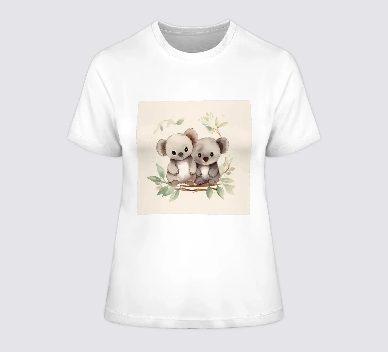 Duo rétro Koala t-shirt ajusté pour femmes de Funny Animals