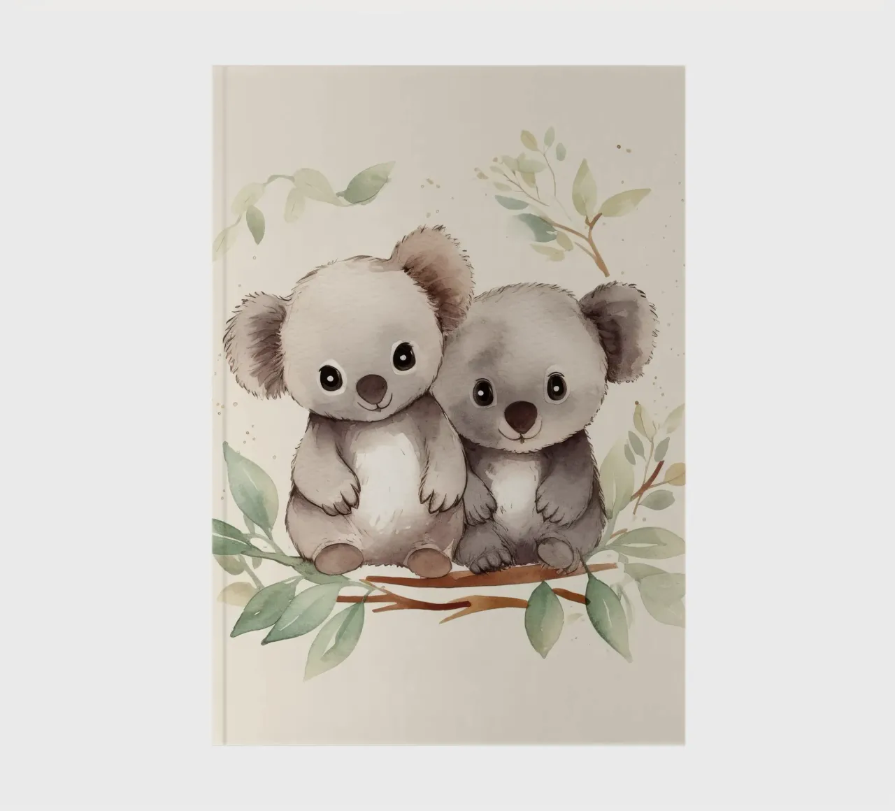 Retro Koala Duo notebook by Funny Animals