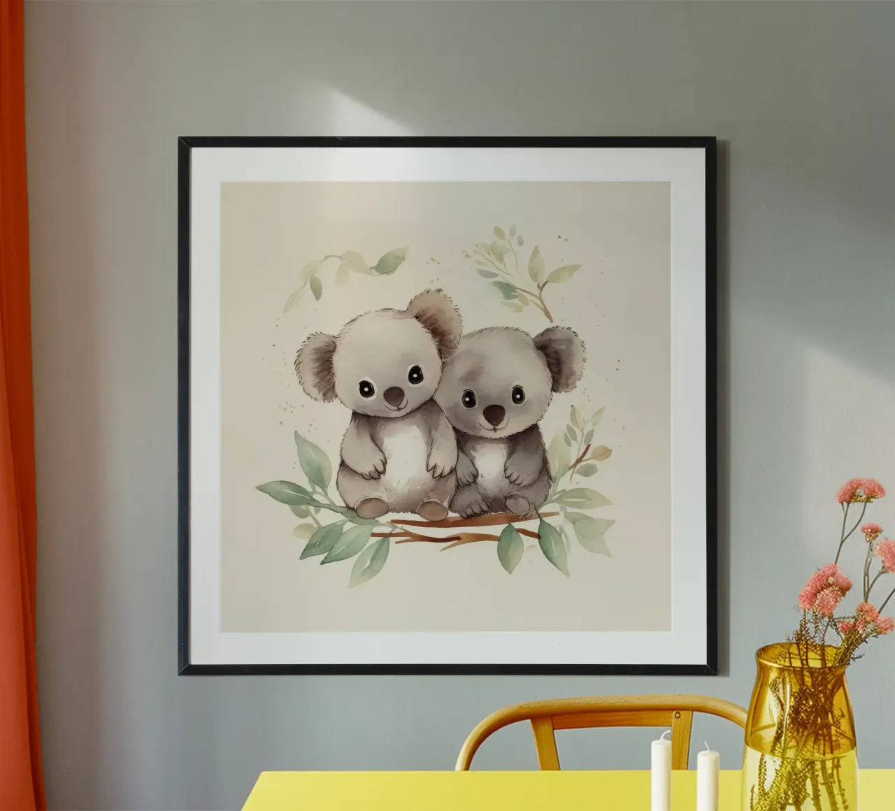 Duo di Koala retrò carta hahnemühle da Funny Animals